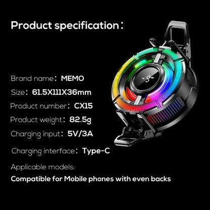 Memo CX15 RGB plus AI Cooling Device